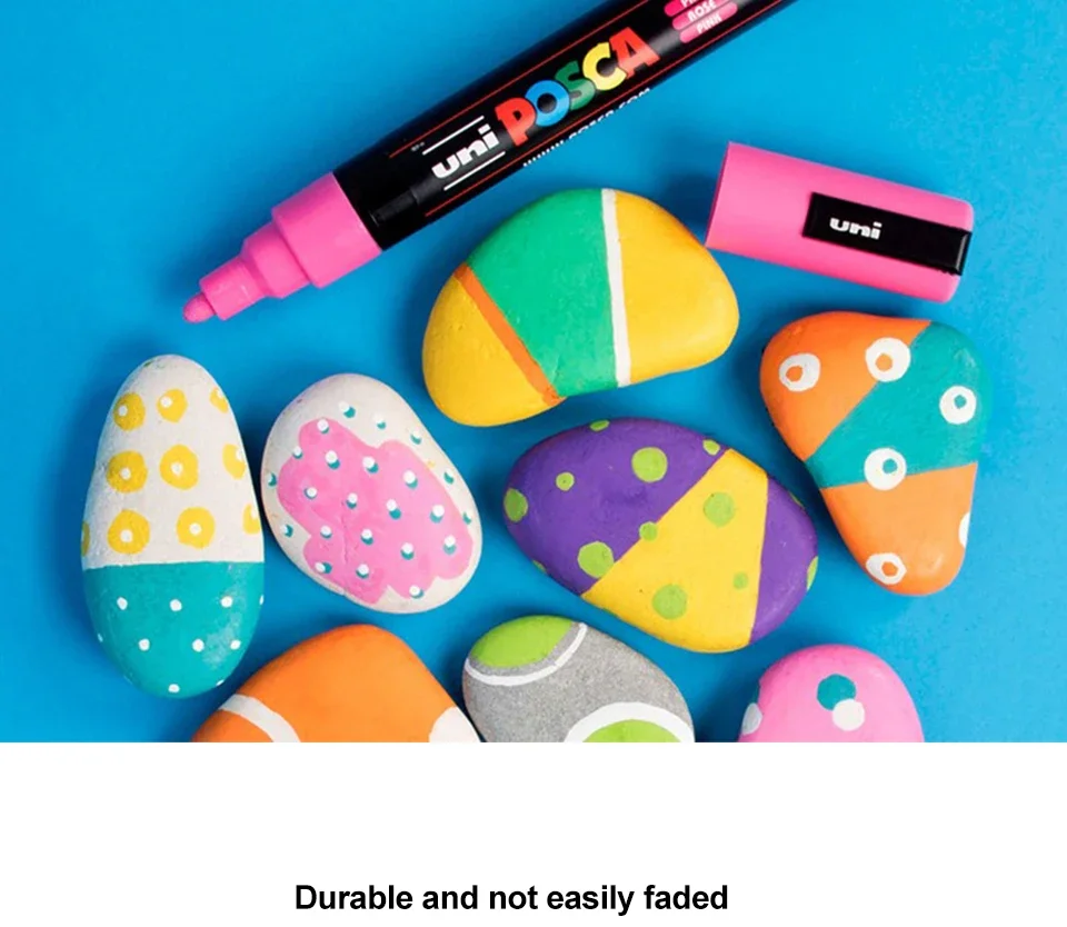 16pcs UNI POSCA Markers Set - Waterproof Acrylic Graffiti Art Supplies