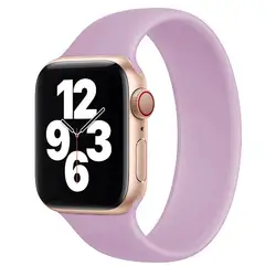 Premium Silicone Solo Loop Band for Smart Watches - Stylish and Comfortable Watch Strap Collection (Light Purple 11)