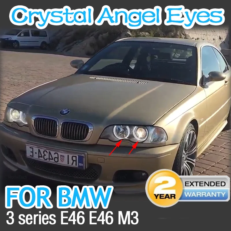 

LED Crystal Angel Eye Horseshoe Shape Daytime Light for BMW 3 Series E46 316i 318i 320d 320i 323i 328i 330i 325xi 330d