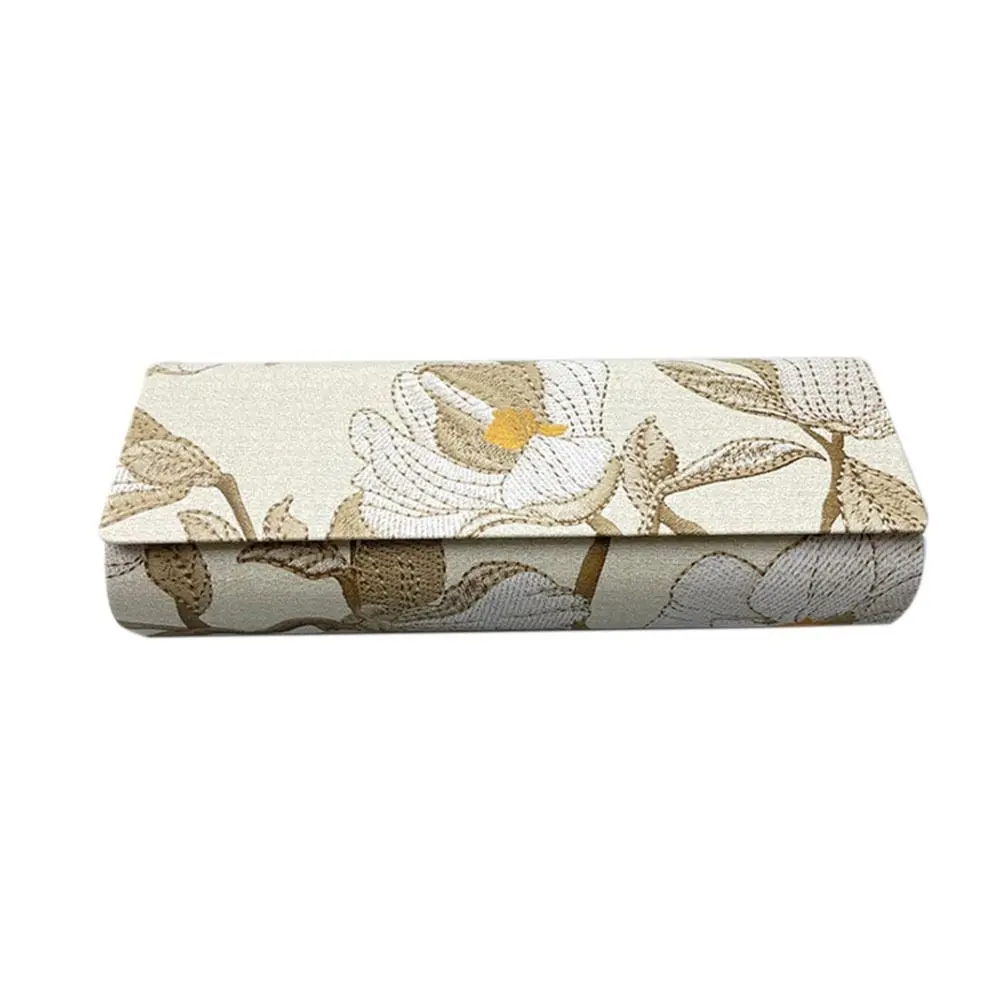 Elegant Embroidered Glasses Pouch - Portable, Multifunctional Case