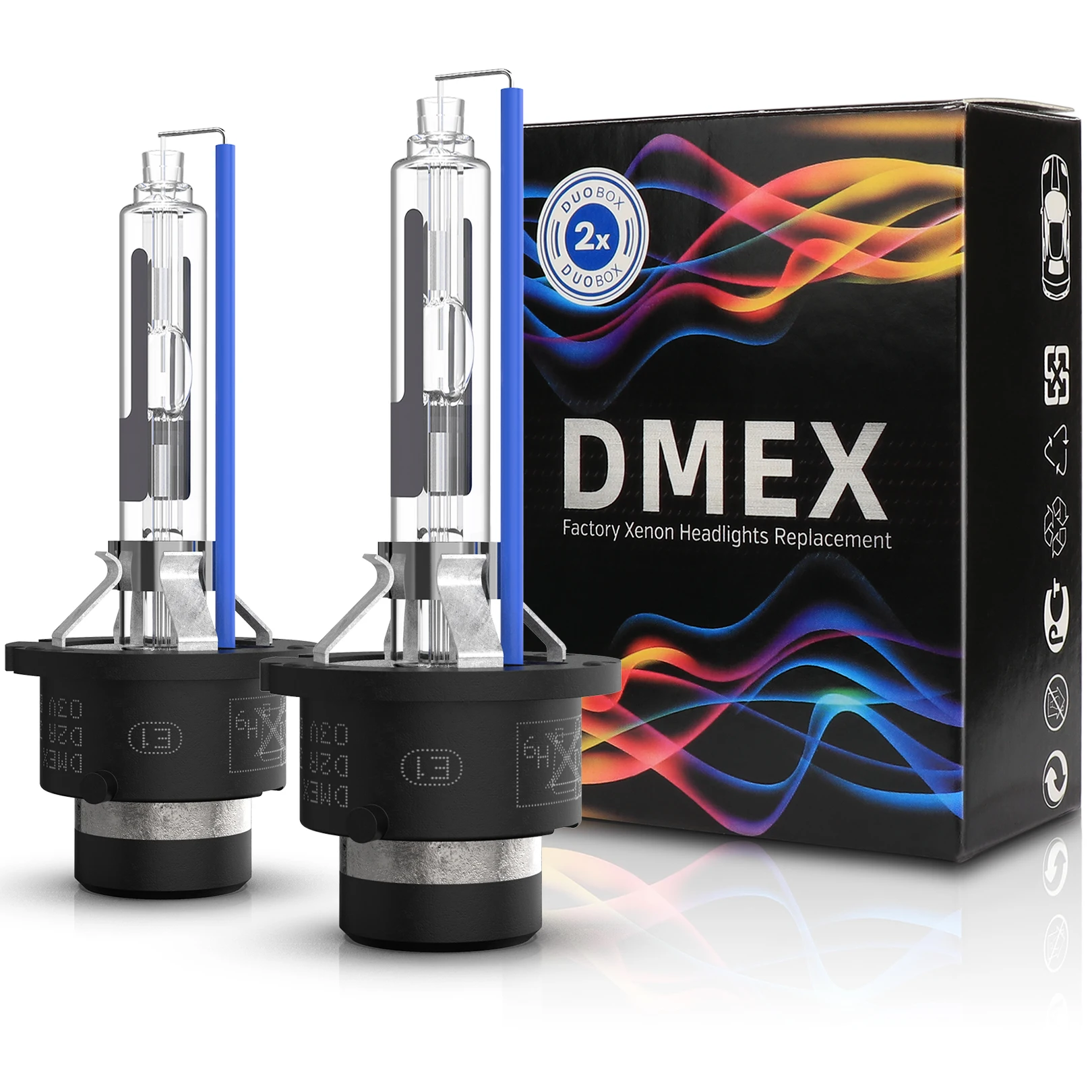 DMEX 1 Pair OEM Regular 35W D2R Xenon HID Bulb 4300K 4500K 5000K