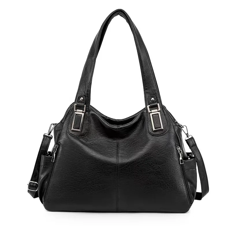 Bolso Playa Grande Xxl Familiar Bolso De Hombro Para Mujer PU Shopper  30x12x26 Cm Gran Capacidad Con Múltiples Bolsillos Bolsos Baratos - Main Image
