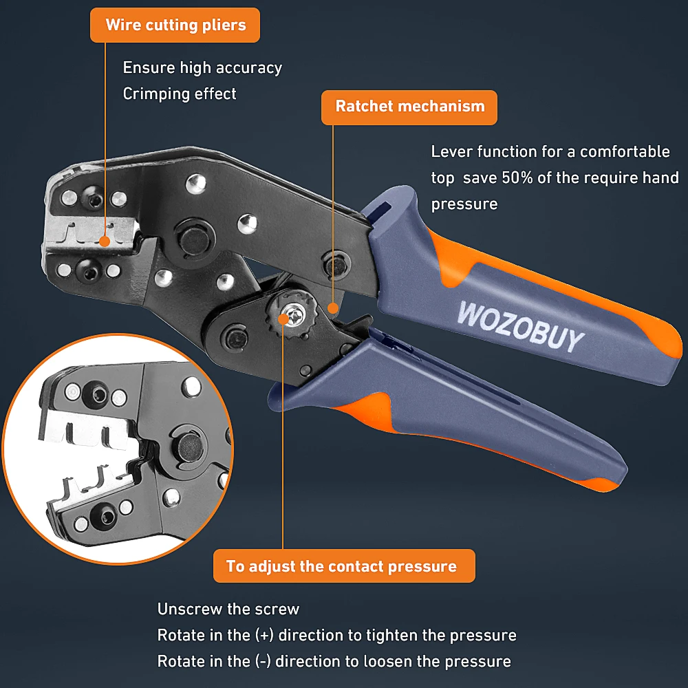 Crimping Tool or JST Connectors Kit, Crimper Plier Set for 2.54mm JST XH Connectors, JST SM Connectors Adapter Assortment Kit 5