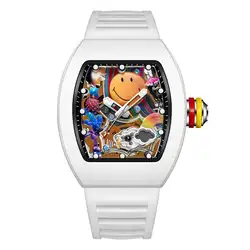 Trendy Unisex Sports Quartz Watch - Fashionable Design with Precise Movement, Ideal for Outdoor Activities and Daily Wear, Stylish Timepiece and Wrist Accessory (WHITE)