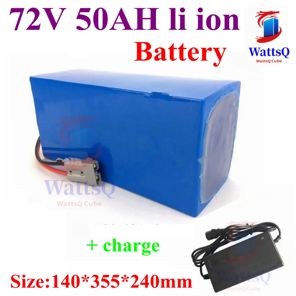 

customized 72v 50Ah lithium ion with BMS for 5000W 10KW bicycle scooter ebike Motorcycle Forklift Crane truck +10A charger