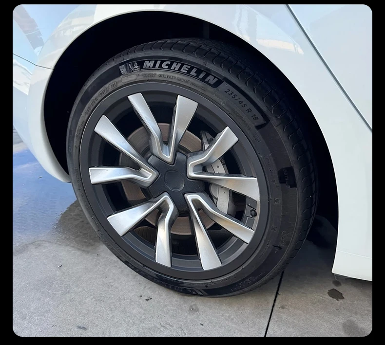 4 Stück Felgenschutzringe für Tesla Model 3 Highland 2024-2026, 19 Zoll, hoher Schutzgrad, Felgenabdeckung, Zubehör – Detail 12