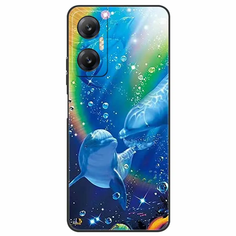 Shockproof TPU Bumper Silicone Phone Cover with Wolf and Lions Design