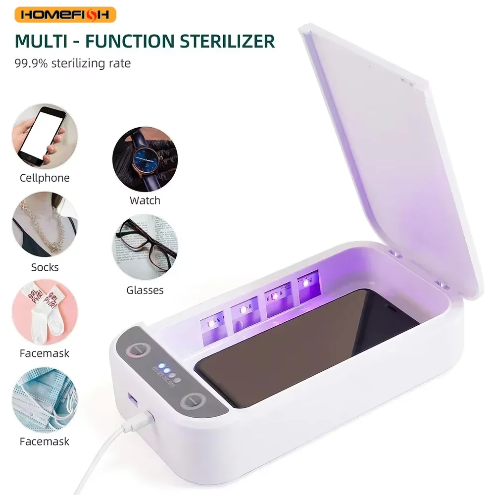 HOMEFISH UV Sterilizer Box for Tattoo Pens Eyelash Extension Tools