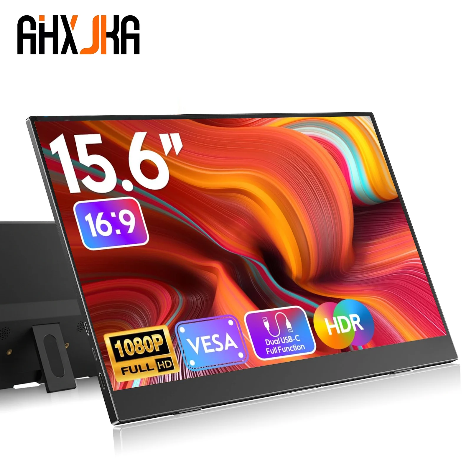 15.6인치 휴대용 모니터 IPS 1080P FHD 16:9 로우 블루라이트 Xbox ..