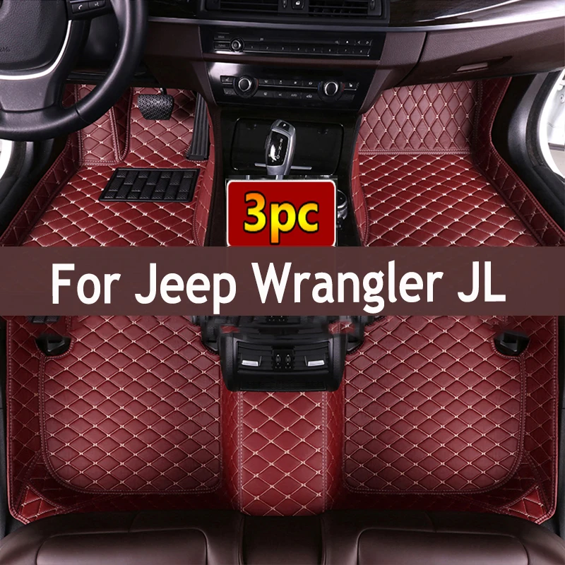 

For Jeep Wrangler JL 4 door 2021 2020 2019 2018 Car Floor Mats Rugs Waterproof Covers Auto Interior Accessories Parts Products