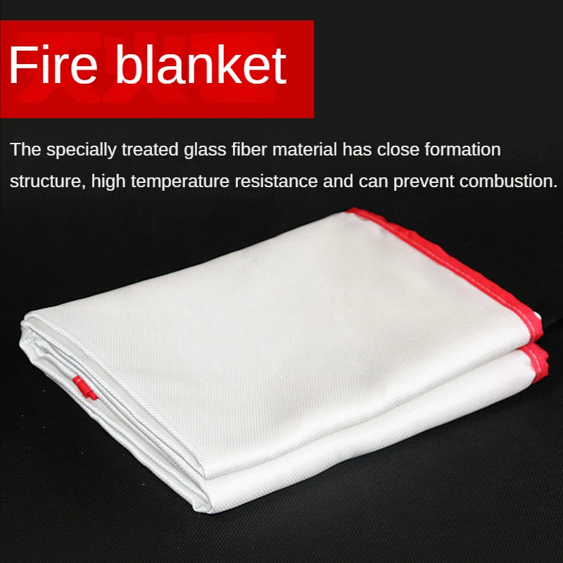 VITCOCO 1.2*1.2M Fire Fighting Blanket Fiber Escape Blanket Necessary Fire for Kitchen Compartment Heat Resistant Flame