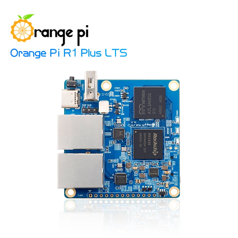 Orange Pi R1 Plus LTS 1GB RAM Rockchip RK3328 Dual Gigabit LEDE SBC Single Board Computer Mini PC OpenWrt Development Board single board computer