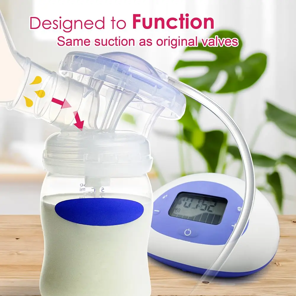 Duckbill Valves Compatible with Lansinoh Pumps Parts and Breast Pumps Replacement，Use with Signature Pro Smartpump Manual Pump 5