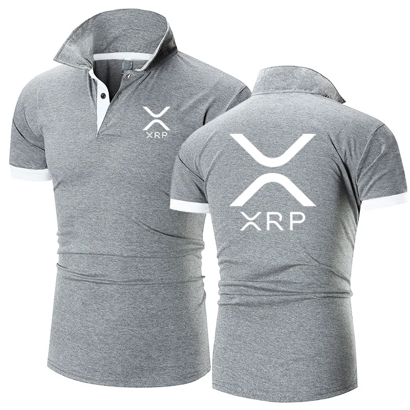 Summer Mens Quick Drying Polo Shirt XRP Logo Print