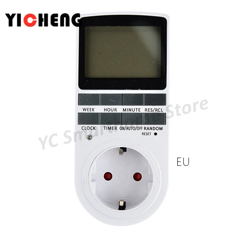 EU US UK large screen timer socket timing socket kitchen timing switch electronic timer AU BR FR