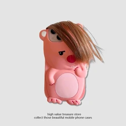 Cartoon Beaver Silicone Soft Cover Case - iPhone 13 14 15
