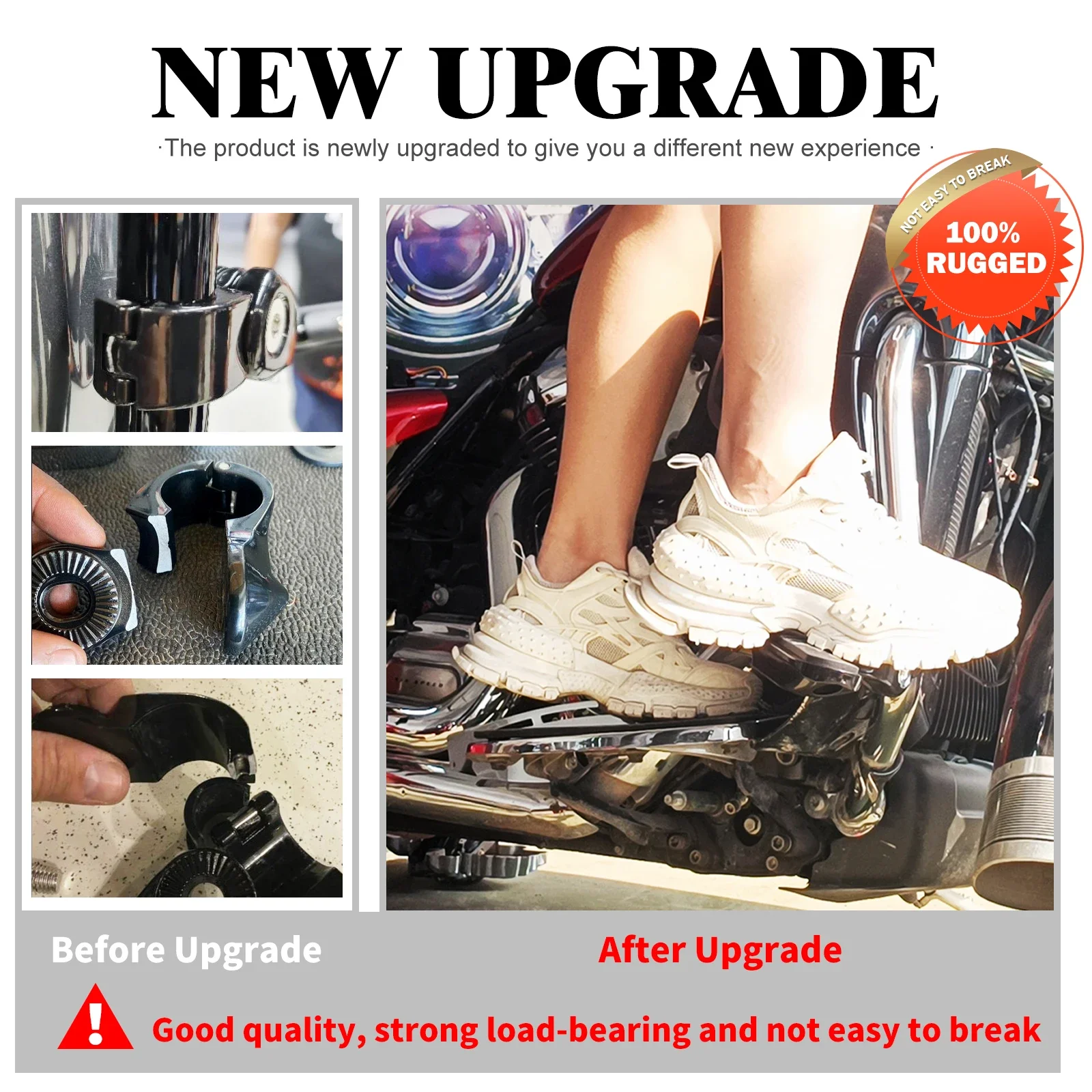 Motorcycle 32mm 1.25'' Highway Bar Footpegs Mount Clamp Angled Engine Guards For Harley Softail Dyna Touring Sportster XL 883 48