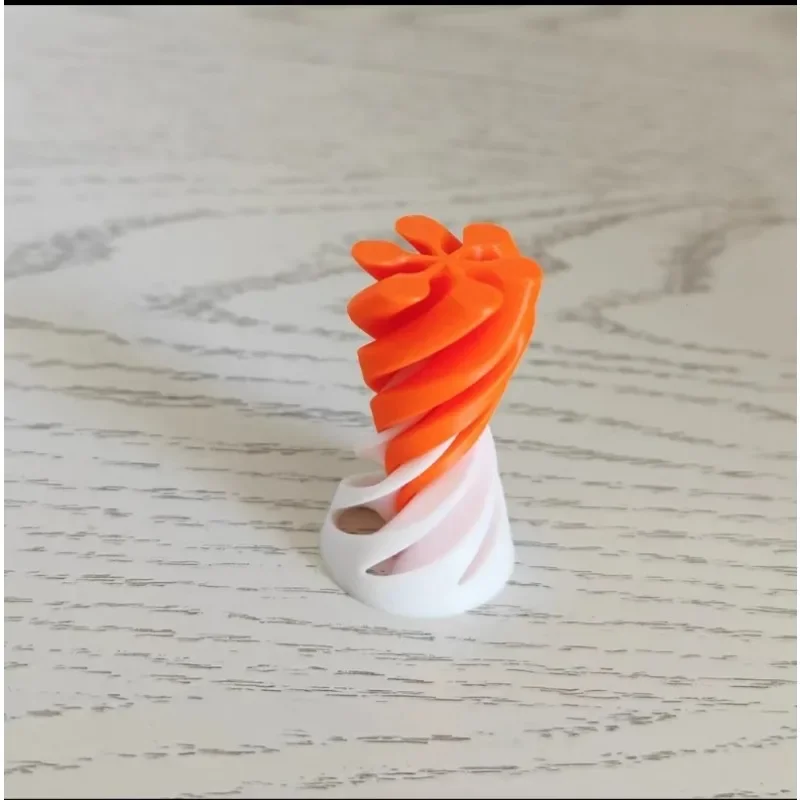 2pc 3D Mini Spiral Cone Stress Relieving Toys Fingertip Decompression Tool Illusion Pyramid Cylinder Sculpture Creative Souptoy