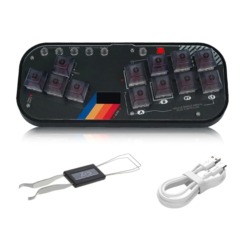 

ioio Mini HitBox Controllers Keyboard Arcade Fight For PC Console Keypad Game