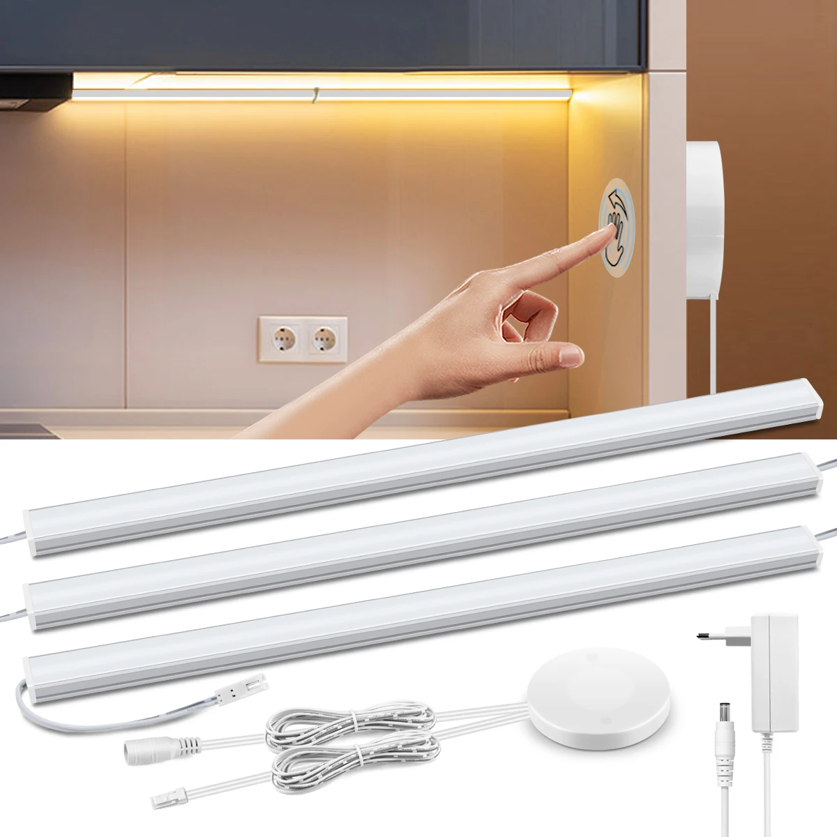 4 Base Luminosa LED Legno Per Sfere Di Cristallo - USB Luce Calda - Foto 10