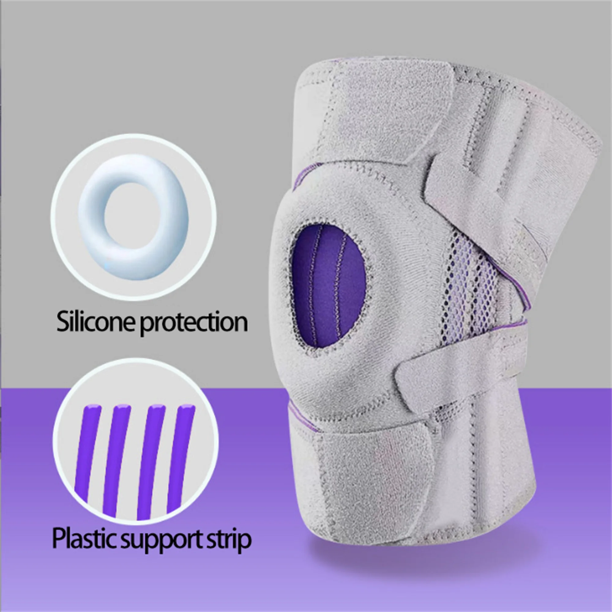 Breathable Rubber Knee Pads for Outdoor Climbing-Shock Absorbing, Meniscus Support Sports Gear