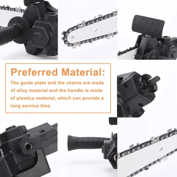 Hand Drill to Electric Chain Saw to Electric Saw Switch Head Drill to Hand Held Logging Saw Mini Electric Pruning Saw 4