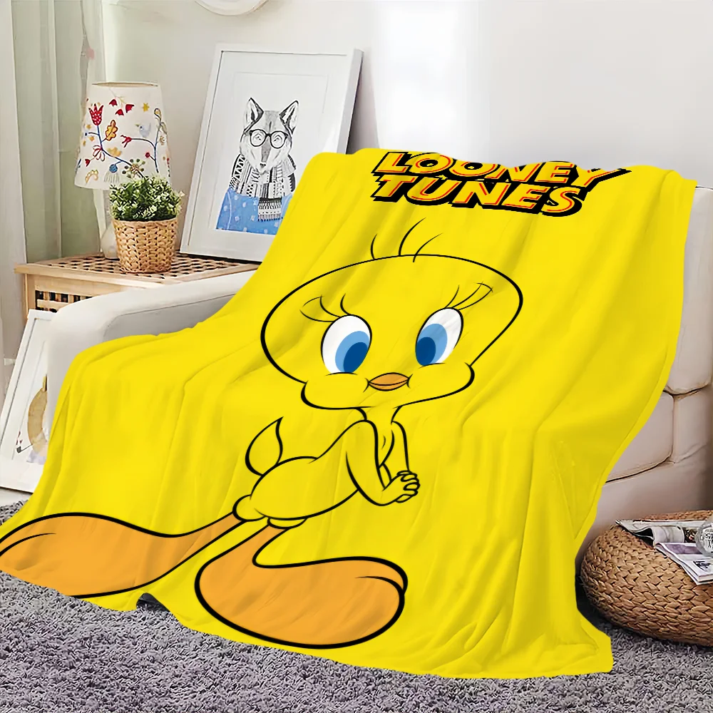 Cute Bird T-Tweety Blanket Comfortable skin friendly soft sofa living room bed bedroom blanket suitable for travel and gifts 5