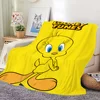 Cute Bird T-Tweety Blanket Comfortable skin friendly soft sofa living room bed bedroom blanket suitable for travel and gifts 5