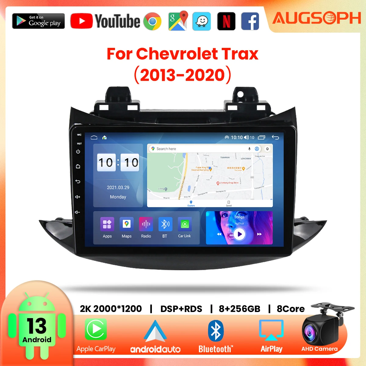 

Android 13 Car Radio for Chevrolet Tracker 3 Trax 2013-2020, 2K Multimedia Player with 4G Car Carplay & 2Din GPS Navigation.