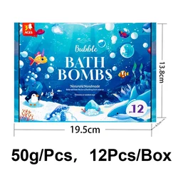 Children's Bath Bomb Set with Surprise Toys - Spa - Level Bath Experience - 12 Pack (Ocean Toys - 1Box)