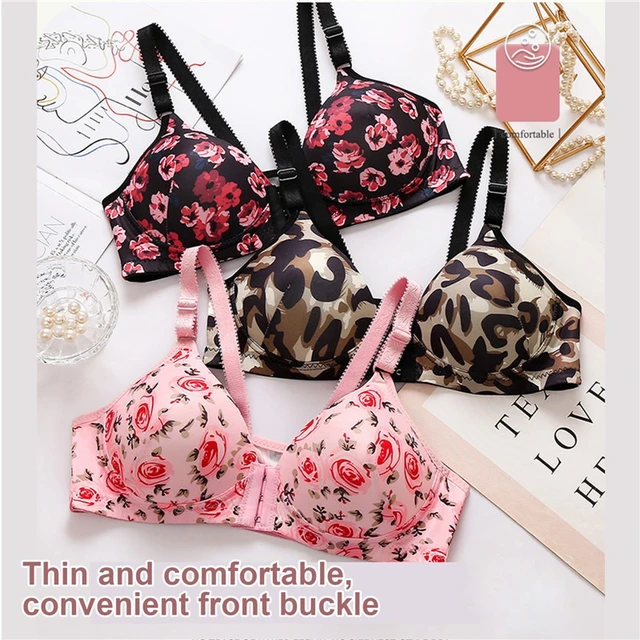 Front Buckle Double Thin Straps Cut Out Bras, Comfortable No Steel Ring  Seamless Intimates Bra, Women's Lingrie & Underwear