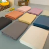 Plus Size Plain Bed Cover Solid Color Bed Sheet Smooth Feel Double People Queen King Bedsheets Bedding Without Pillows Case 1
