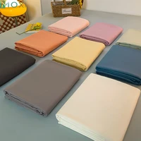 Plus Size Plain Bed Cover Solid Color Bed Sheet Smooth Feel Double People Queen King Bedsheets Bedding Without Pillows Case 1