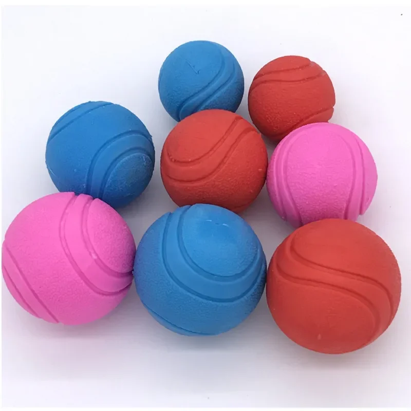 Pet Dog Toy Ball Molar Teeth Bite-Resistant Dog Bouncing Ball Teddy Samoy Small and Medium-Sized Dog Rubber Training Solid Ball