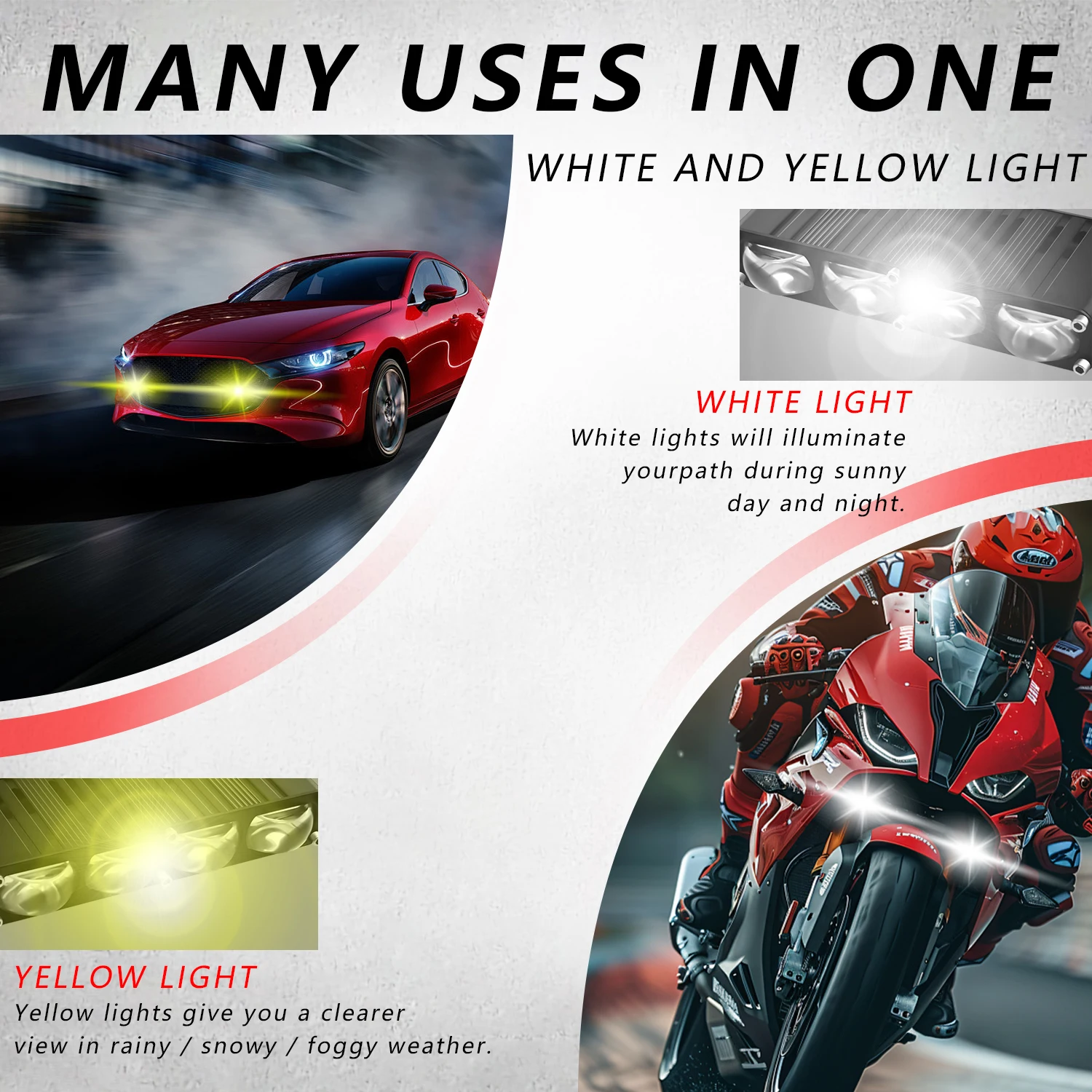 LED Auxiliary Driving Lights