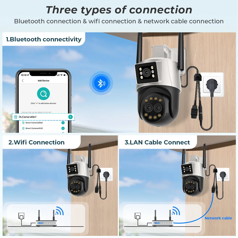 9MP WiFi Camera Outdoor Three Lens Dual Screen 8X Zoom Security Camera 4.5K 8MP Video Surveillance PTZ ICsee Alexa NVR Bluetooth 18 S2557681e102844ccab944e7f2b57b997J 9MP WiFi Camera Outdoor Three Lens Dual Screen 8X Zoom Security Camera 4.5K 8MP Video Surveillance PTZ ICsee Alexa NVR Bluetooth