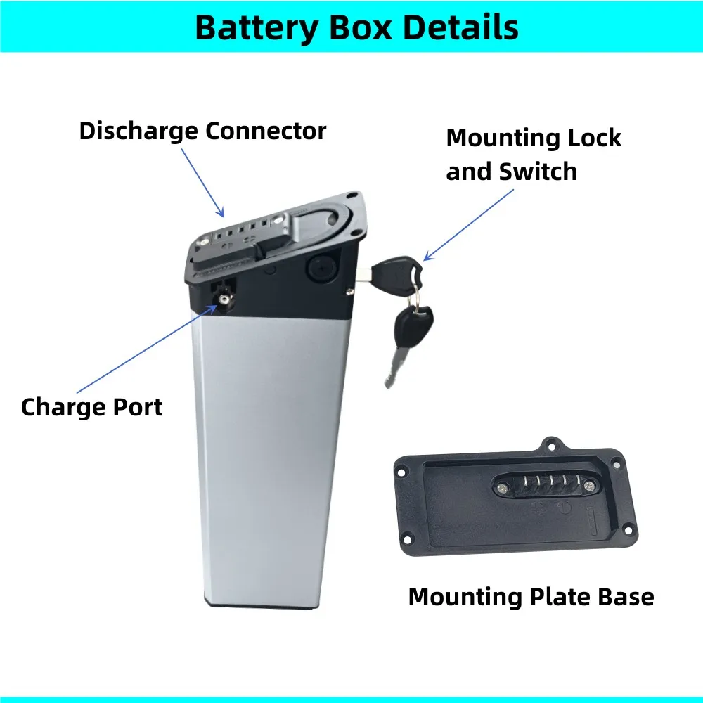 Electric Bike Battery Case Original Mate X Mate City Folding Ebike Battery Box 48v 36v 52v Foldable E-bike Battery Box Fat Bike Mountain Bike Case