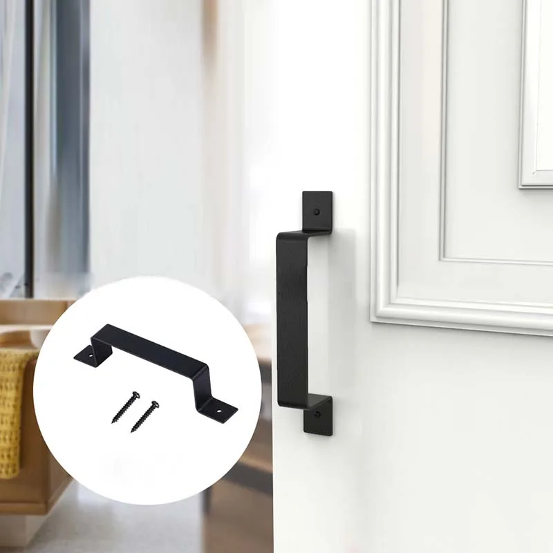 

Decoration Door handle Home Pull Decor Furniture Garage Garages Garden Gate Shed Barn Black Carbon steel Closets