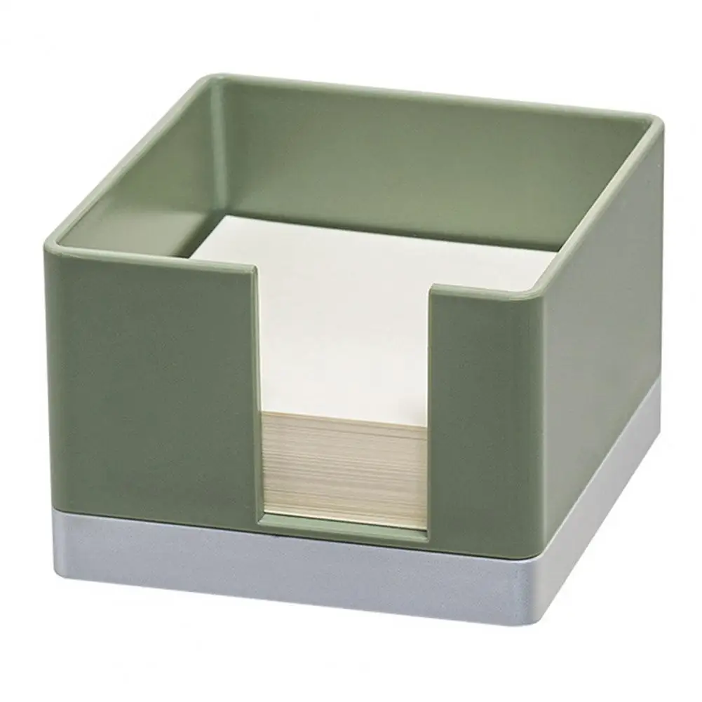 Stylish Sticky Note Holder Large Capacity Square Memo Box Daily Use Office Stationery Note Organizer
