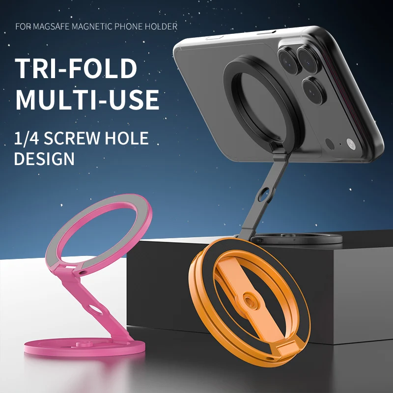 MagSafe Dual-Sided Magnetic Holder for Photography and Portable Phone Stand
