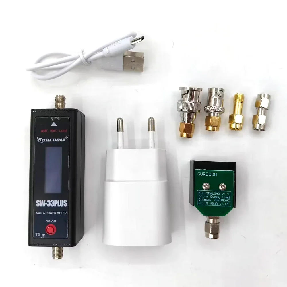SURECOM 125-525MHz VHF UHF 100W SWR 파워 미터 SMA 여성용 무전기 테스터 (워키토키, 야외용 햄 라디오)