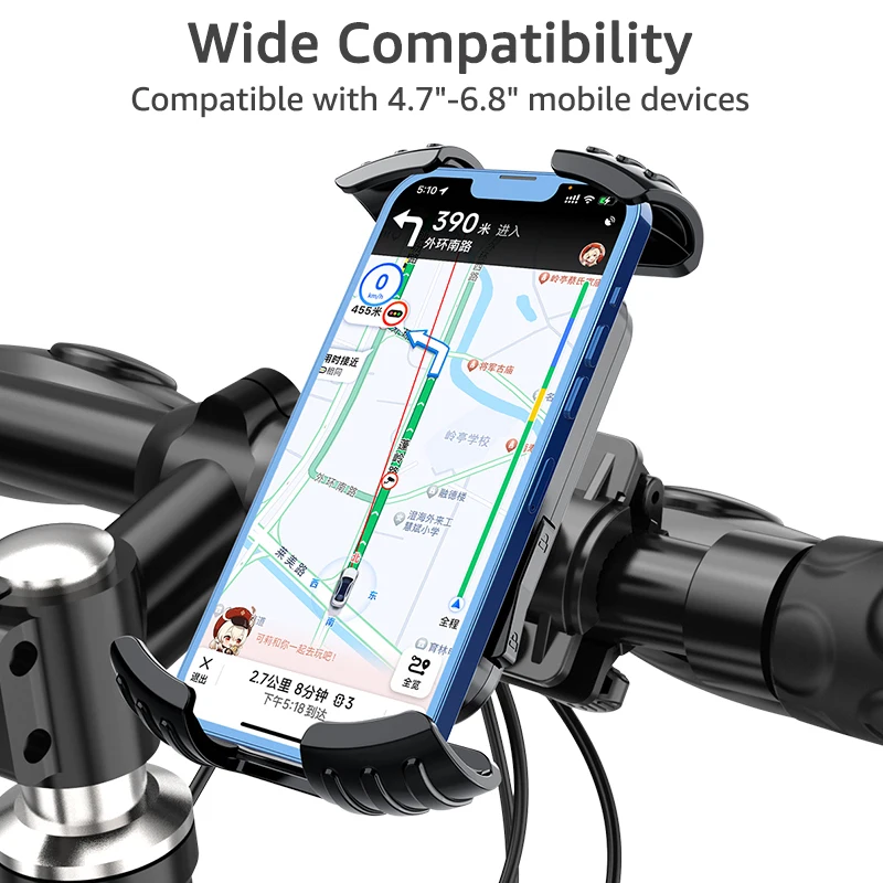 Motorcycle Handlebar Smartphone Support  Motorcycle Scooter Mobile Phone  Support - Bicycle Racks - Aliexpress