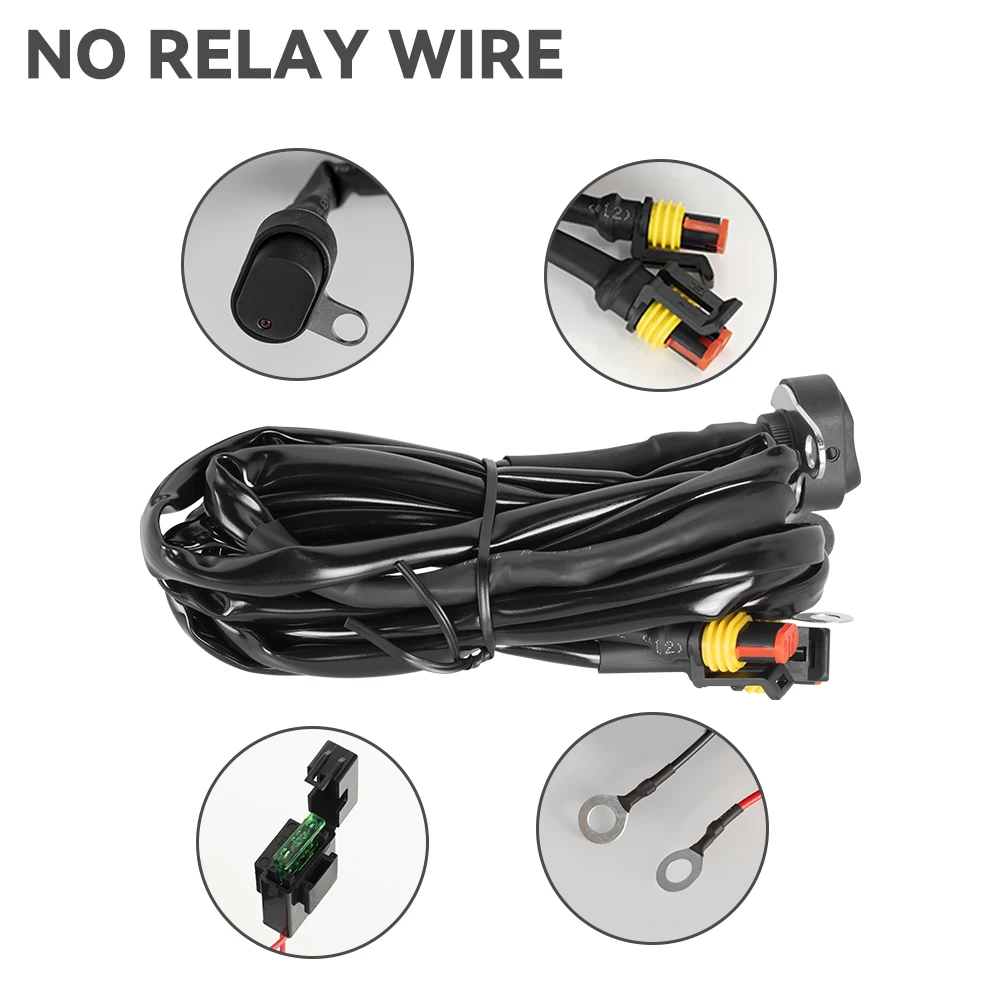 LED Fog Light Wiring Harness Relay Wire For BMW Motorcycles BMW R1250GS ADV F800GS R 1250 GS LC
