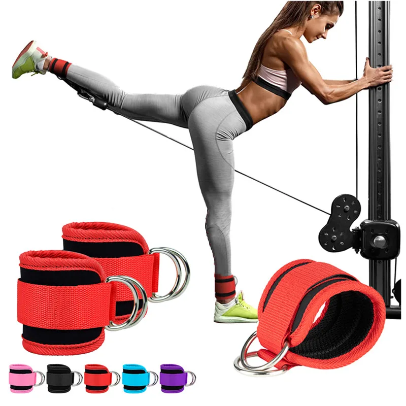 Fitness Ankle Straps For Cable Machines Leg Exercises Strength Training
