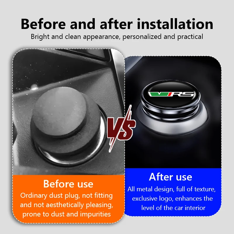 Aluminum Dustproof Car Cigarette Lighter Cover - Stylish Auto Interior Accessory