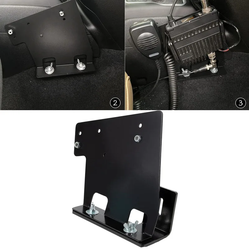 Supporto Radio Mobile Universale Cb A Sgancio Rapido Lato Passeggero Per Jeep Wrangler Jl & Gladiator Jt 2018-2023