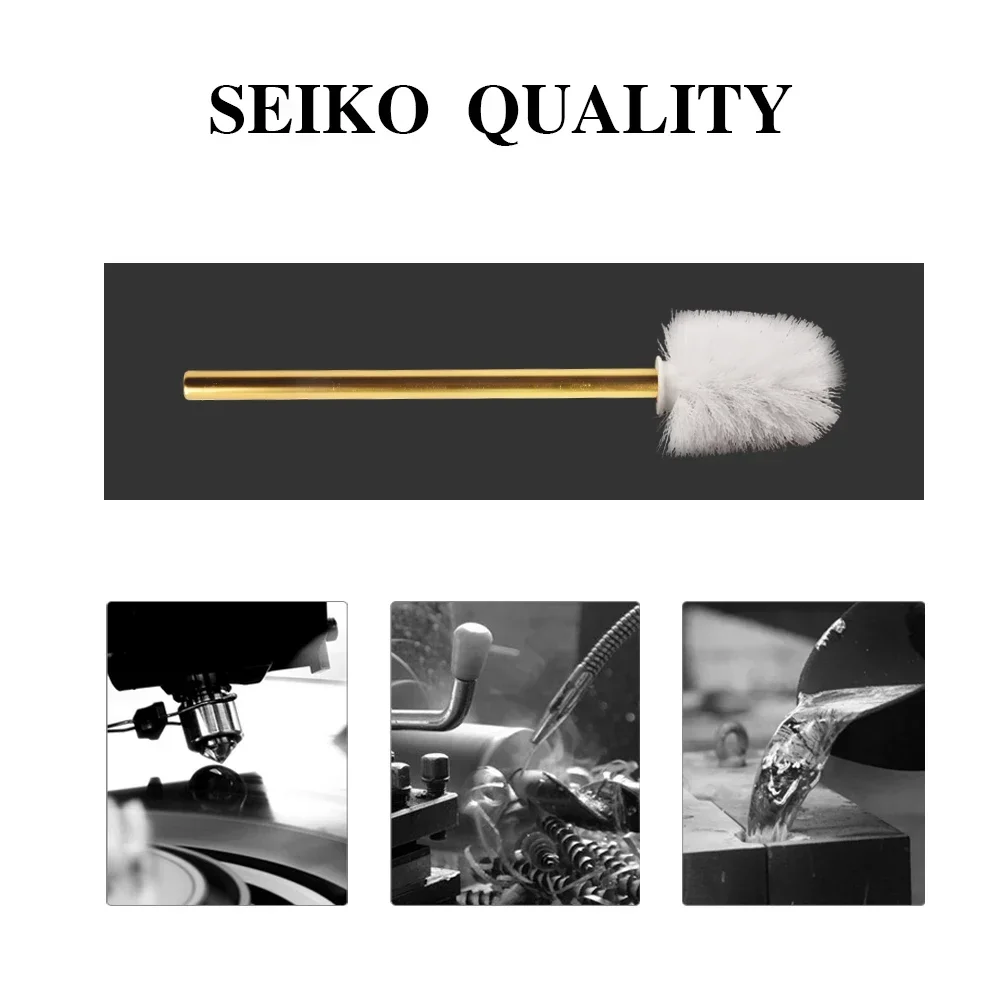 Nordic Style Toilet Brush Holder Golden Flexible Soft Bristles Creative Toilet Brush Set Floor Type Free Installation