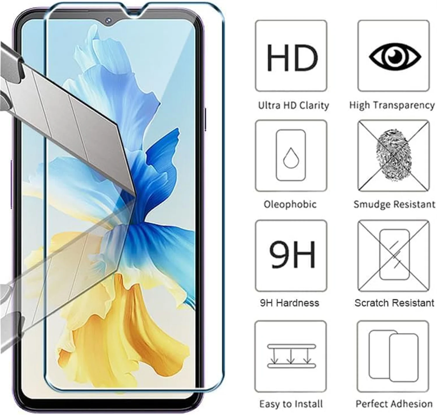 High-Definition Anti-Drop Screen Protector with Premium Tempered Glass