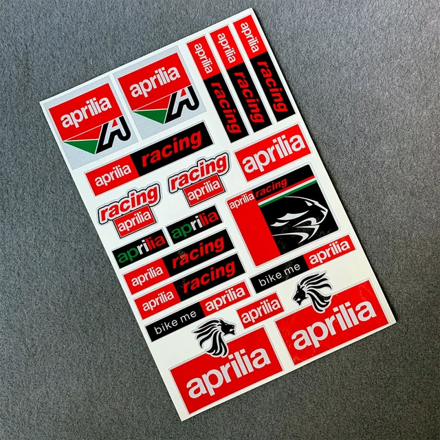 For Aprilia Motor Bike Motorcycle Decals Reflective Waterproof Stickers 02  - AliExpress