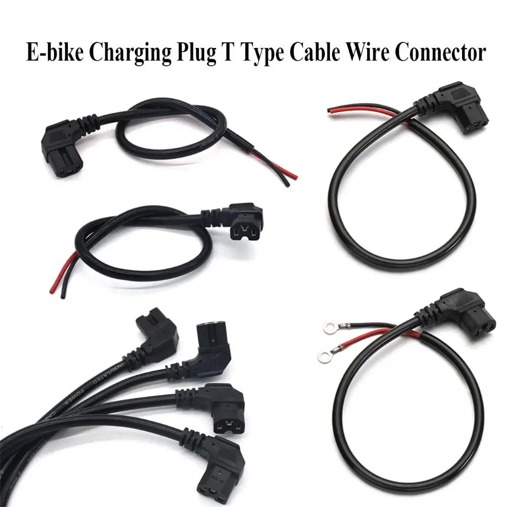 Description Picture 2 of itemStyles Cable Wire Connector Interface Cable Wire Charging Plug Socket T Type Cable Electric Tricycle Parts E-bike Charging Plug